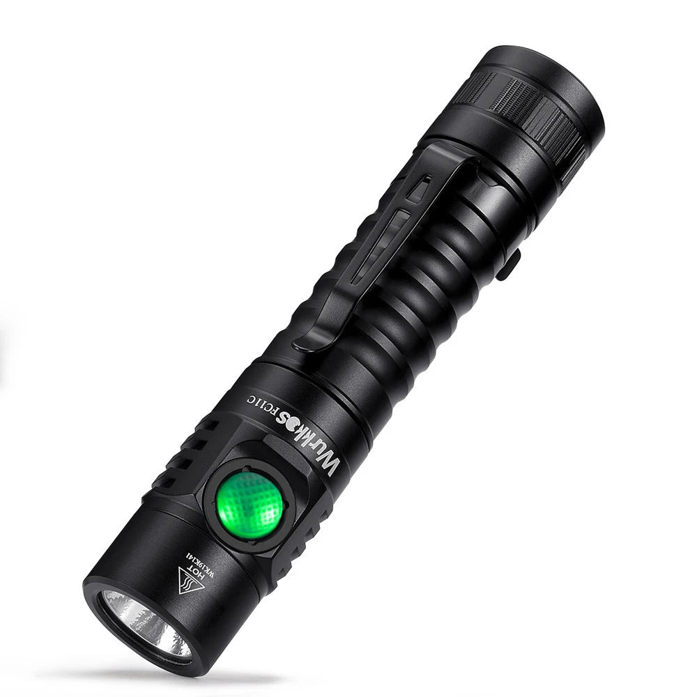 Wurkkos FC11C 519A EDC Flashlight — USB-C Rechargeable, IP68, Magnetic Tail