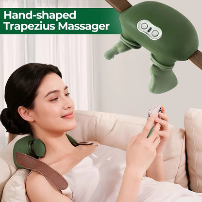 4D Kneading Neck & Shoulder Massager Shawl - Wireless Bionic Finger Massage