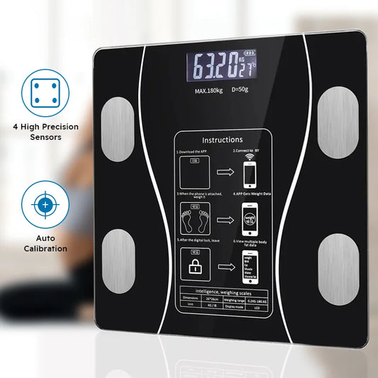 Smart Body Fat Scale – LED Digital Bathroom Scale with Body Composition Analysis