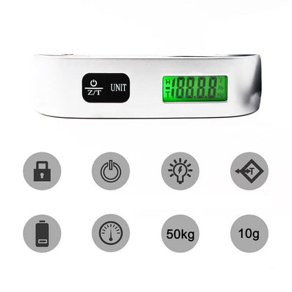 Digital Luggage Scale, 110 lb Capacity with LCD Display