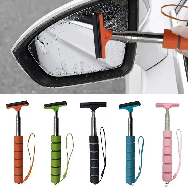 Telescopic Car Mirror Cleaning Wiper