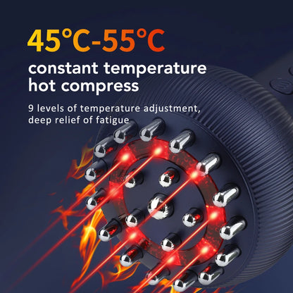 Electric Meridian Massage Brush with Red Light Therapy, Microcurrent & Lymphatic Drainage Guasha Tool - Flexivo