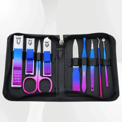 Stainless Steel Nail Care Kit with Travel Case