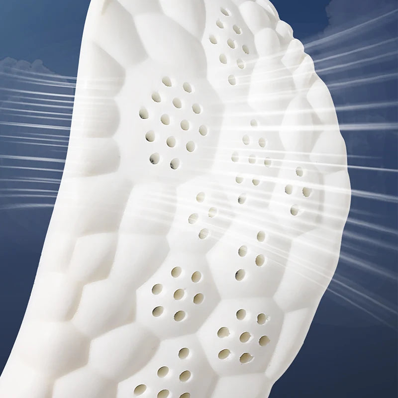 Latex Sport Insoles with Arch Support, Breathable & Deodorizing