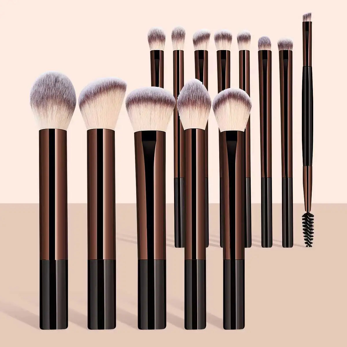 Kabuki Makeup Brush Set – 13 & 14 Piece Professional Blending Kit