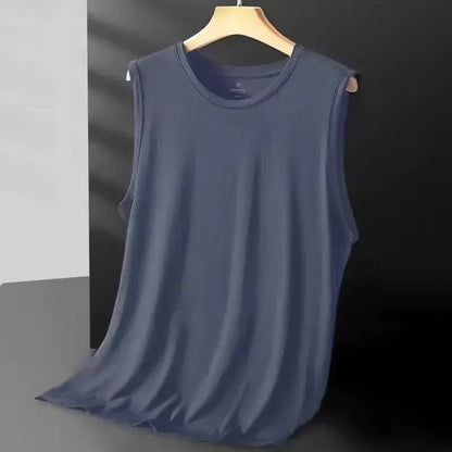 Men's Ice Silk Mesh Vest – Lightweight Sleeveless Tank Top