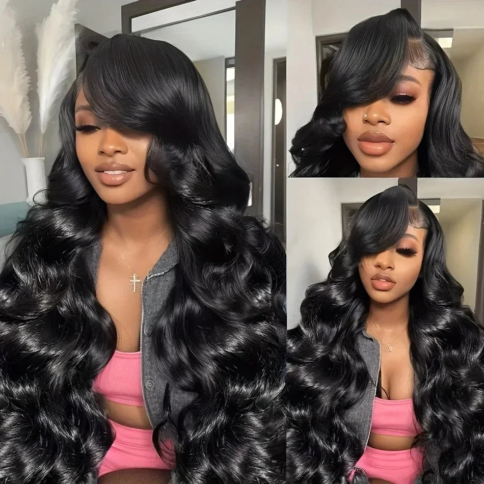 Brazilian Body Wave Human Hair Wig – HD Lace Front, 180% & 200% Density, 16–38 Inch