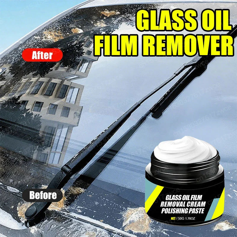 Car Glass Oil Film Remover Paste with Sponge