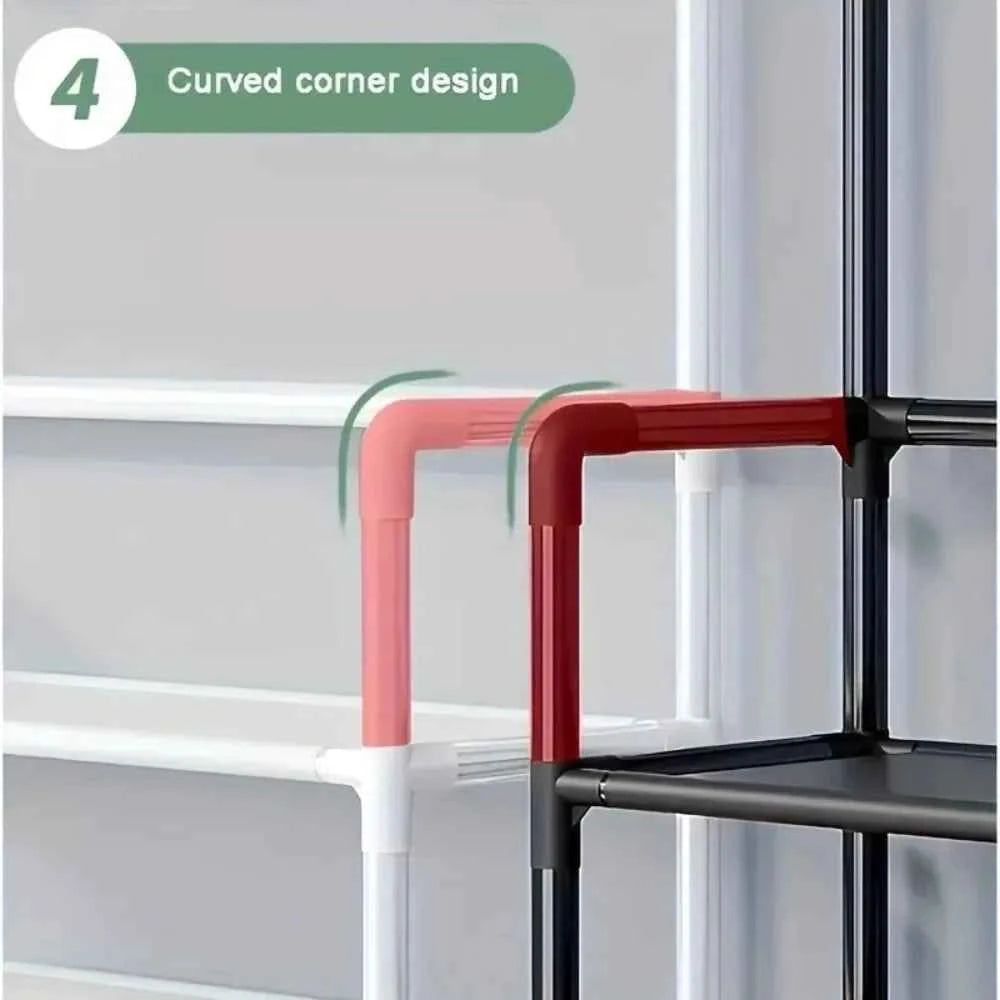 Multi-Layer Shoe and Hat Rack - Stylish Freestanding Organizer for Entryway and Bedroom - Flexivo