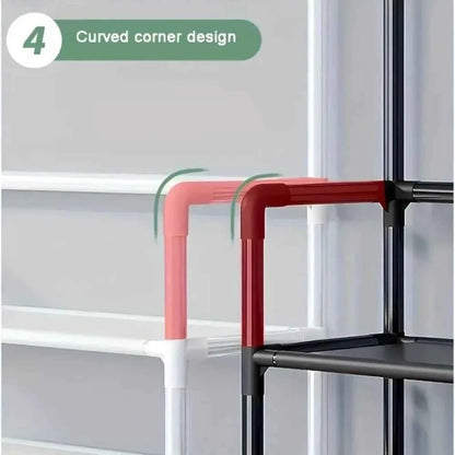 Multi-Layer Shoe and Hat Rack - Stylish Freestanding Organizer for Entryway and Bedroom - Flexivo