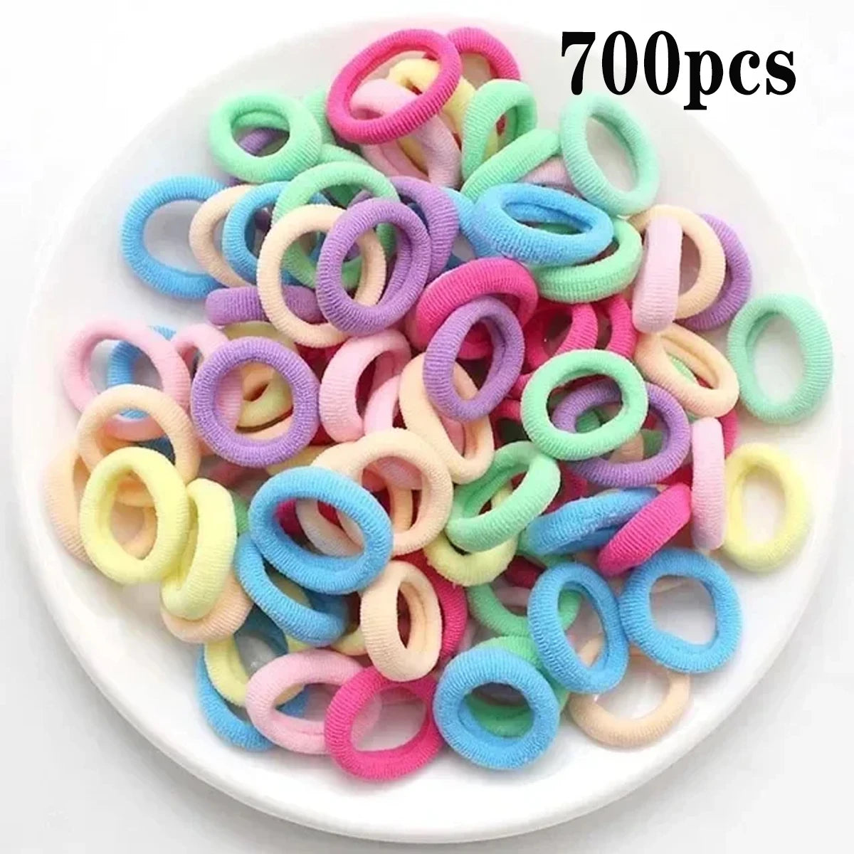 Nylon Mini Elastic Hair Ties, Assorted Packs