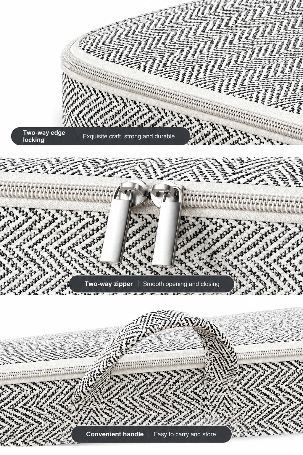 Zippered Non-Woven Storage Bag, 30L to 220L