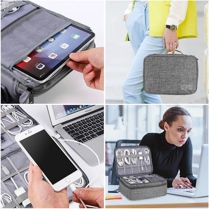 Flexivo Travel Cable Storage Bag – Waterproof Oxford Organizer