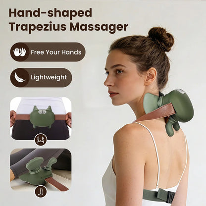 4D Kneading Neck & Shoulder Massager Shawl - Wireless Bionic Finger Massage