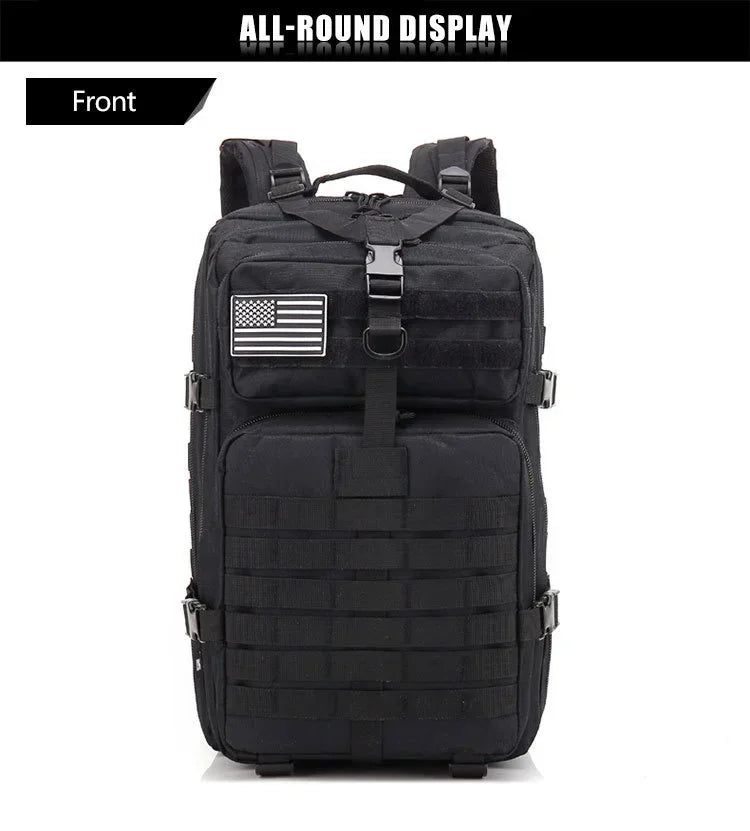 45L Tactical Backpack – Molle Hiking & Camping Pack