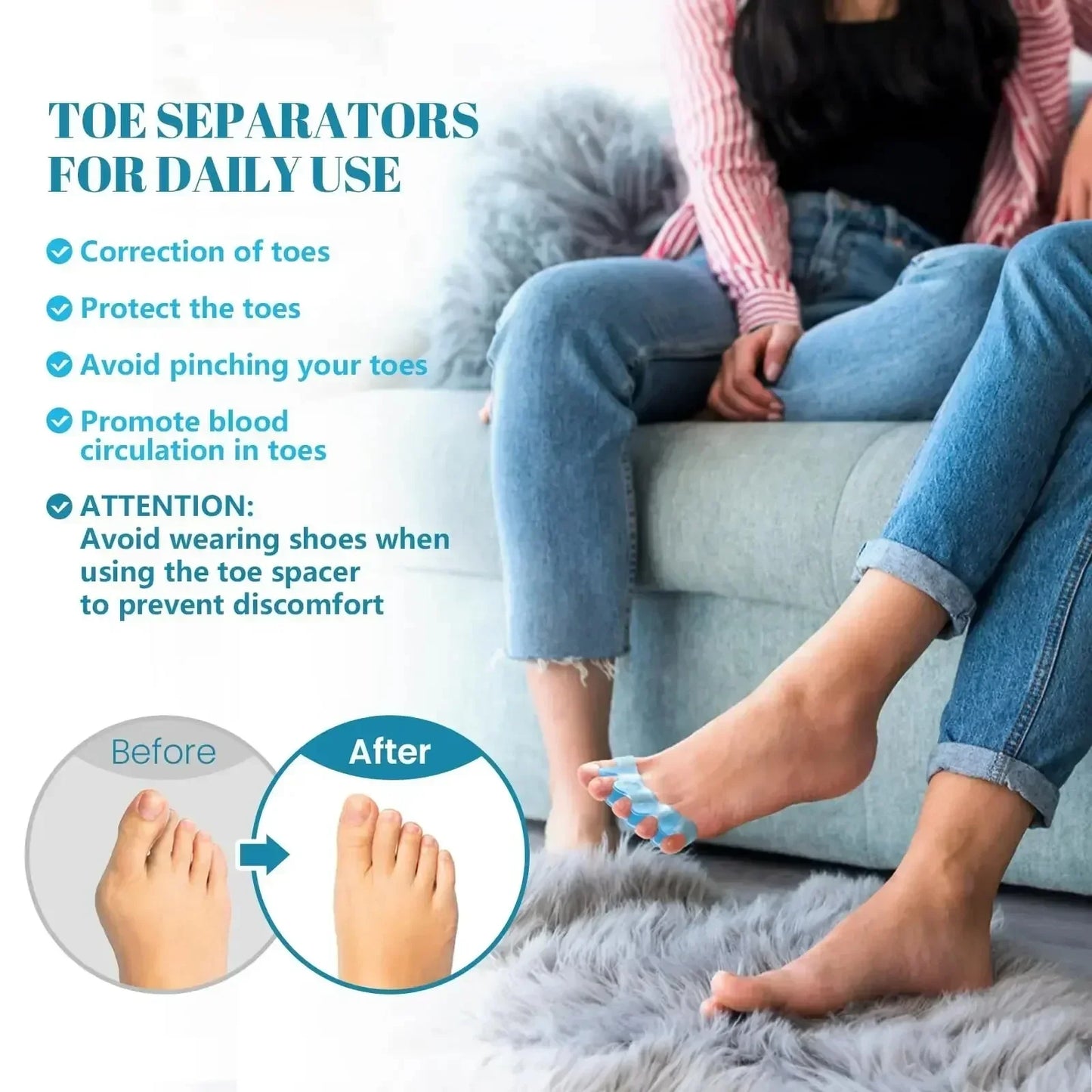 Silicone Toe Separator Cushion (1 Pair)