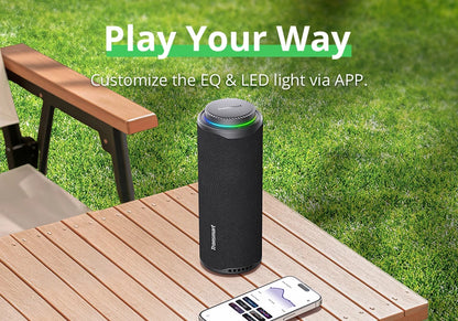 Tronsmart T8 40W Portable Bluetooth Speaker - Waterproof IPX7, Deep Bass SoundPulse, App Control for Outdoor & Camping