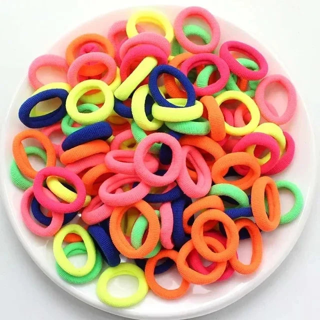 Nylon Mini Elastic Hair Ties, Assorted Packs