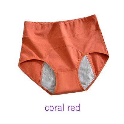 Leak-Proof Period Underwear – High Waist Cotton Briefs