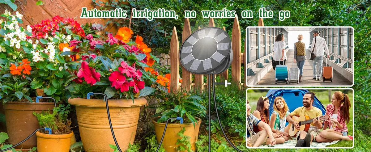 Solar Drip Irrigation Kit with Programmable Timer