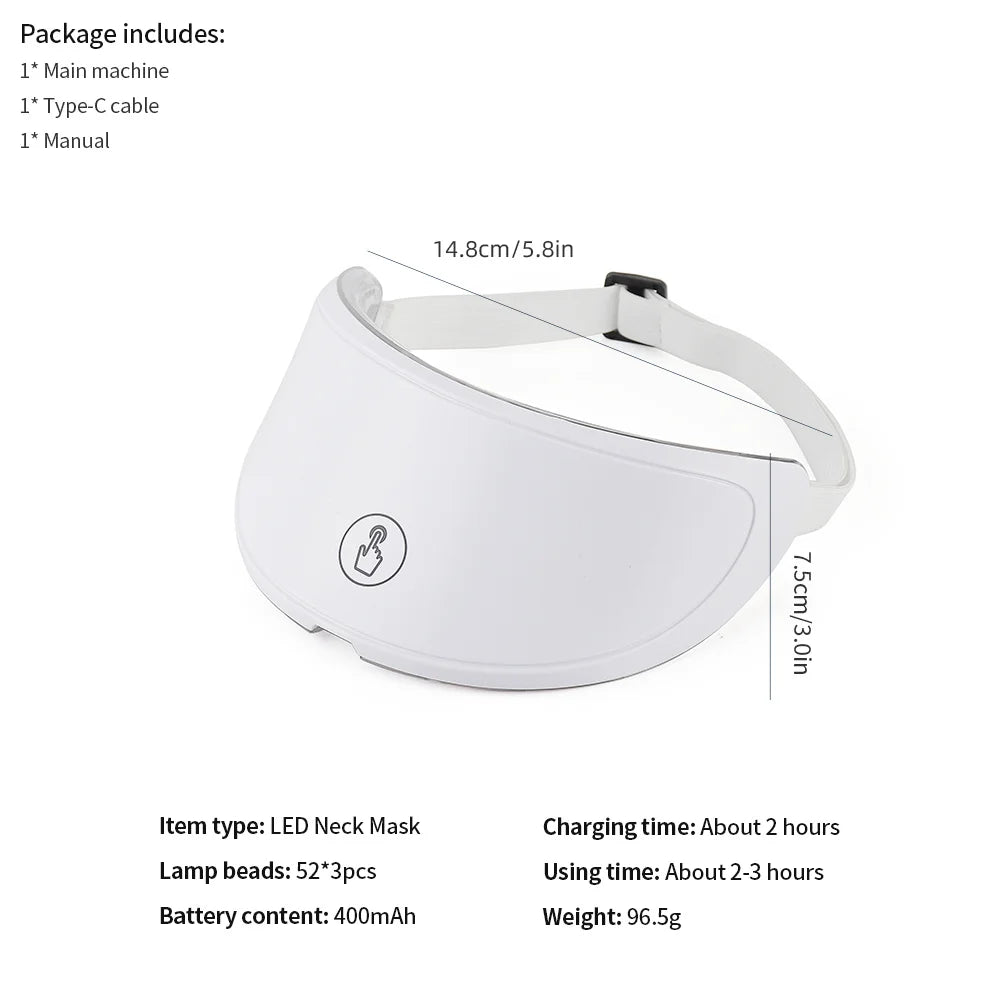 LED Neck Beauty Mask — 7-Color Photon Therapy for Anti-Wrinkle & Skin Tightening - Flexivo