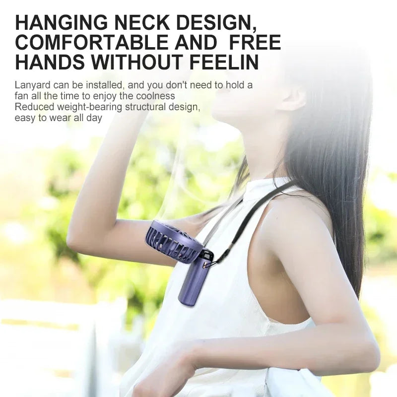 5-Speed Rechargeable Folding Handheld Fan