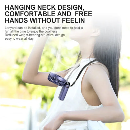 5-Speed Rechargeable Folding Handheld Fan