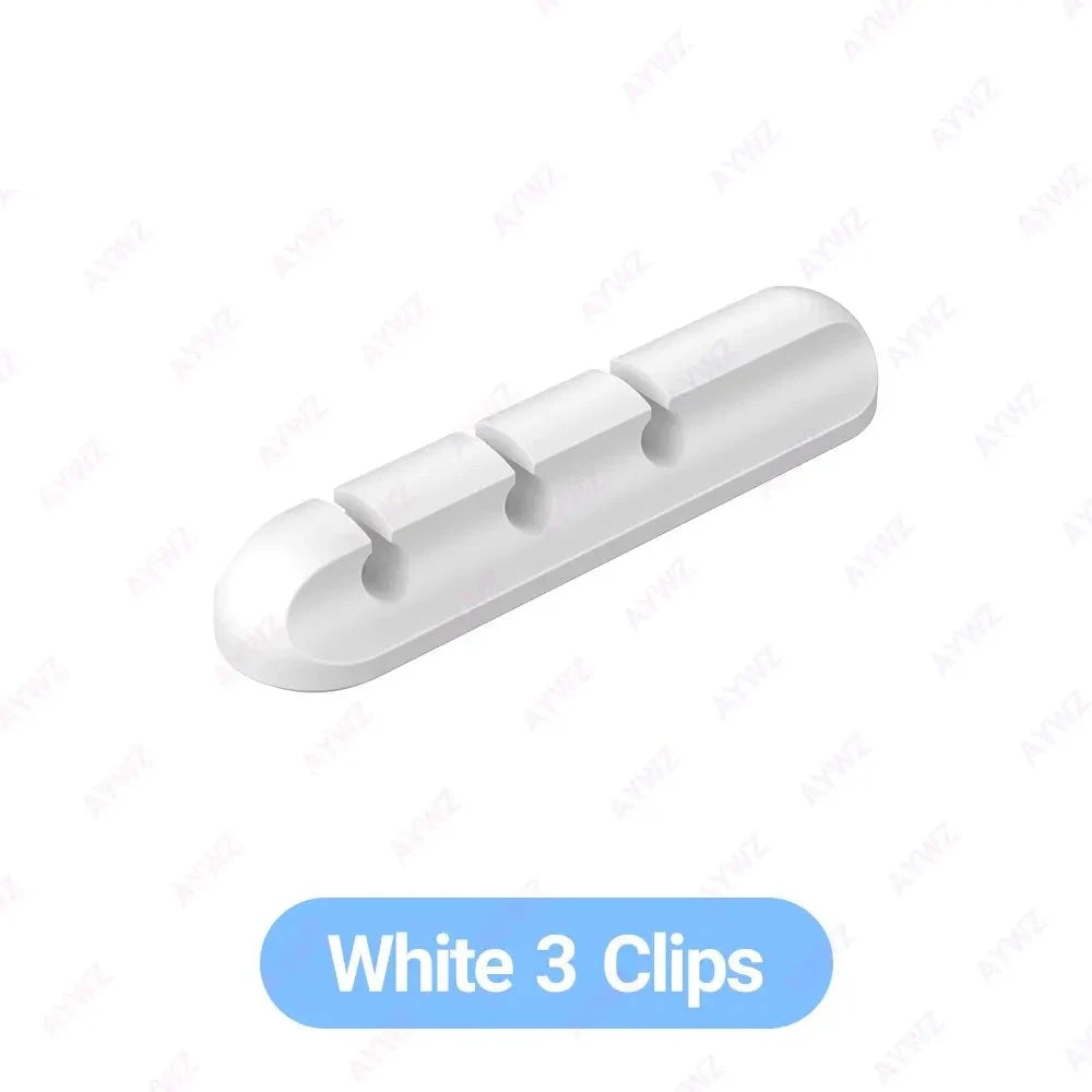 Adhesive Cable Organizer with 3, 5 or 7 Slots