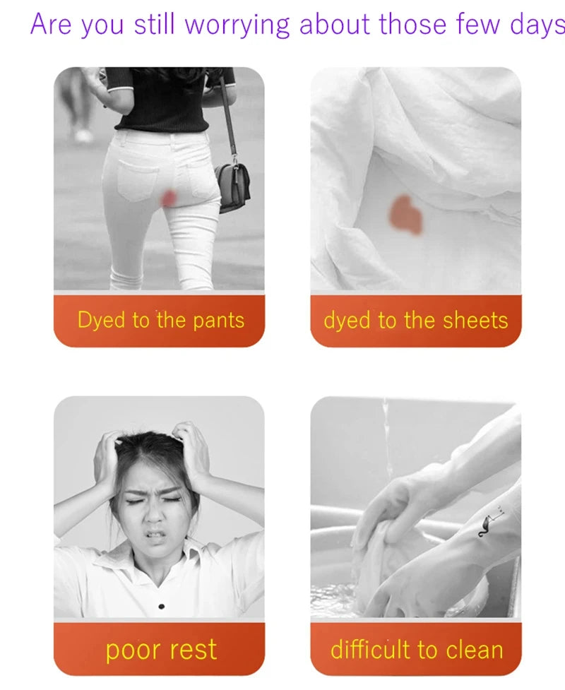 Cotton Menstrual Period Underwear – High Waist, Leak-Proof Briefs (M–XXL)