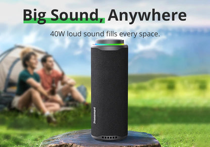Tronsmart T8 40W Portable Bluetooth Speaker - Waterproof IPX7, Deep Bass SoundPulse, App Control for Outdoor & Camping