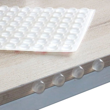Self-Adhesive Silicone Cabinet Bumpers, 100 Pack