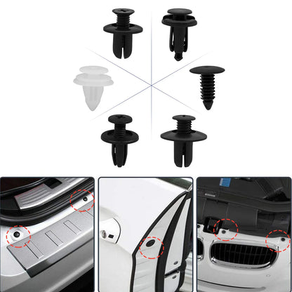 Car Trim Retainer Clips, 50 or 100 Pieces