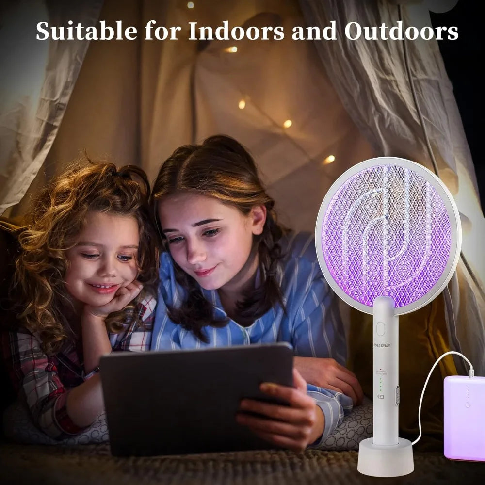 Rechargeable Electric Insect Swatter with Charging Dock