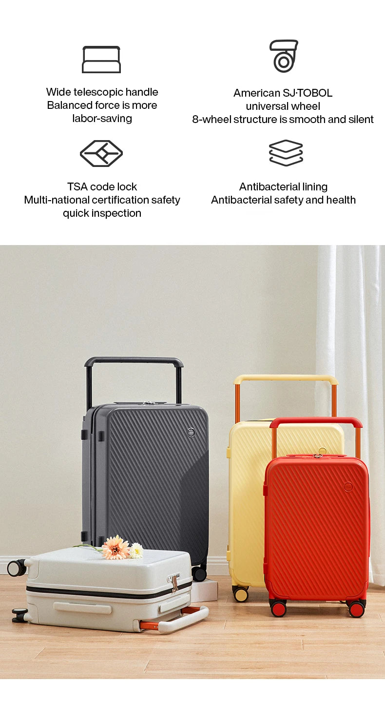 Hardside Spinner Suitcase with Wide Handle — 20" & 24"