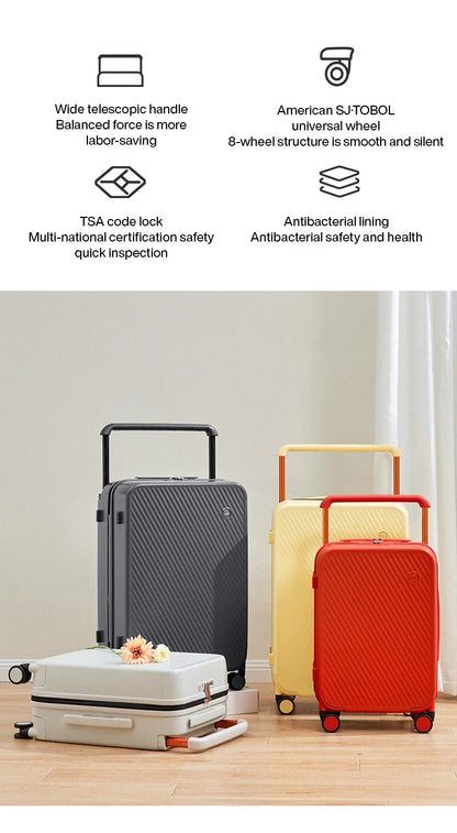 Hardside Spinner Suitcase with Wide Handle — 20" & 24"