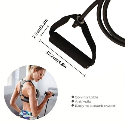Resistance Bands with Handles, 10–30 lbs