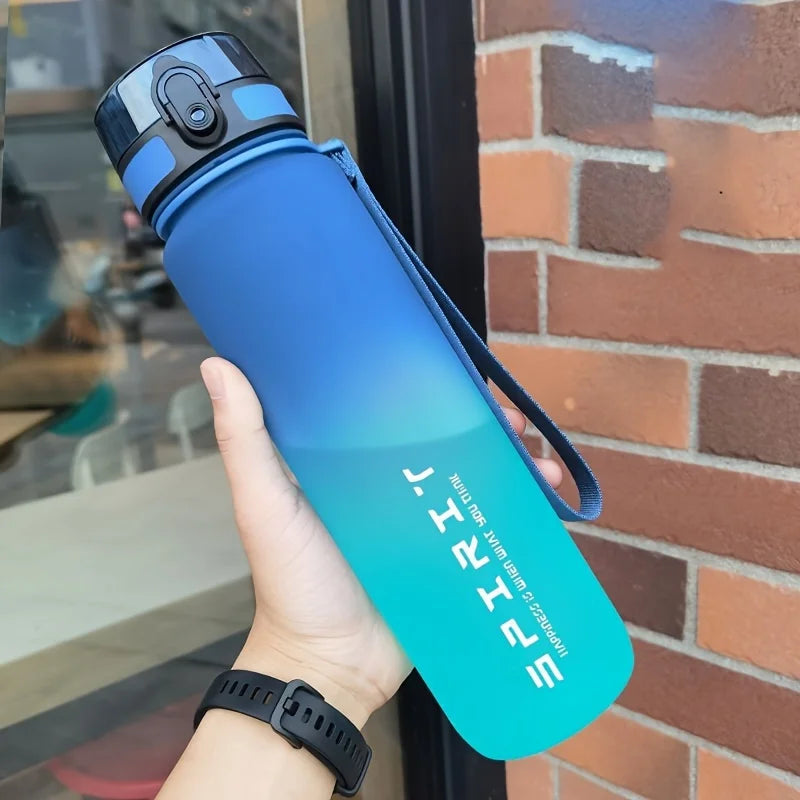 Gradient Color Sports Water Bottle – Matte Finish, 750ml & 1000ml