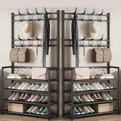 Multi-Layer Shoe and Hat Rack - Stylish Freestanding Organizer for Entryway and Bedroom - Flexivo