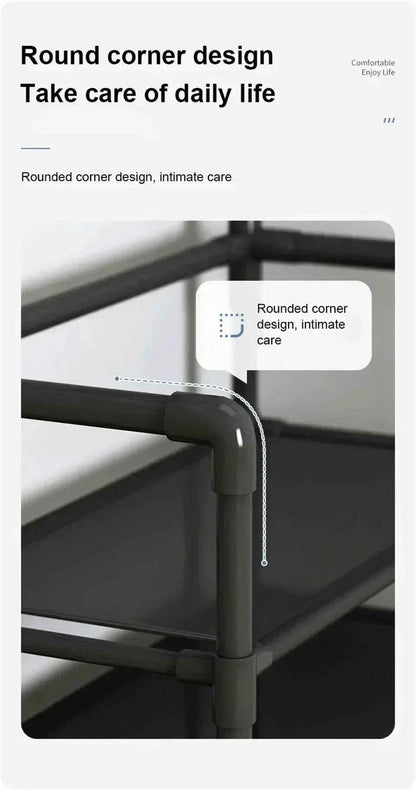 Multi-Layer Shoe and Hat Rack - Stylish Freestanding Organizer for Entryway and Bedroom - Flexivo
