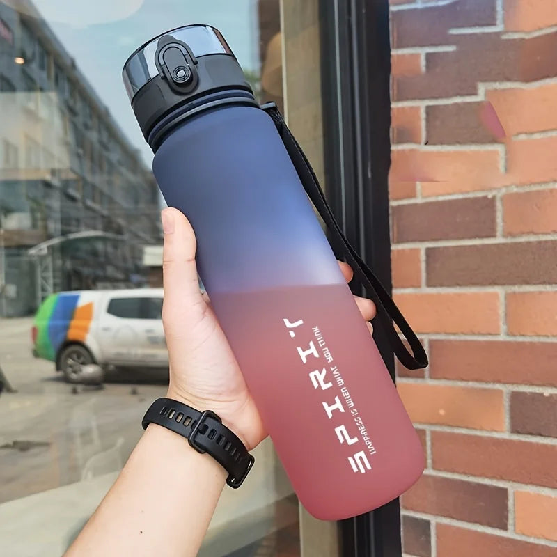Gradient Color Sports Water Bottle – Matte Finish, 750ml & 1000ml