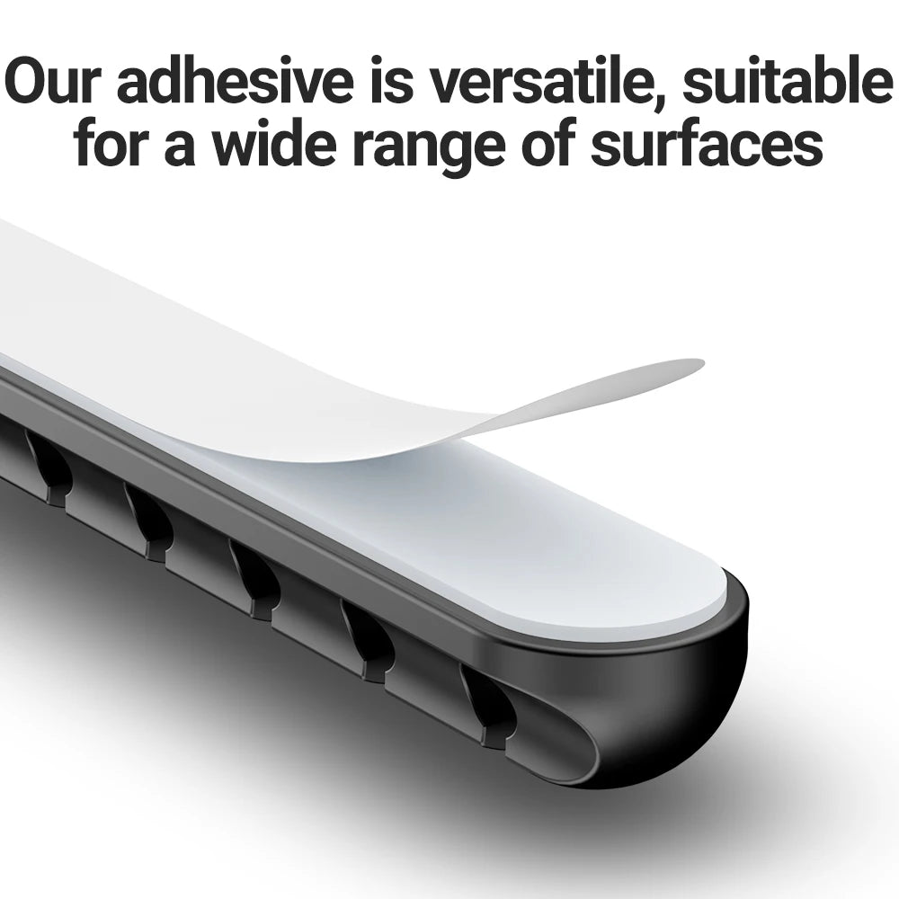 Adhesive Cable Organizer with 3, 5 or 7 Slots