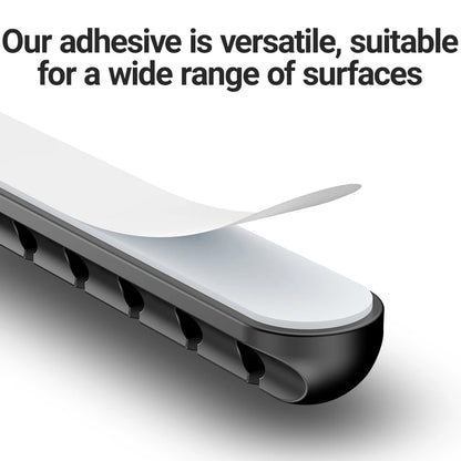 Adhesive Cable Organizer with 3, 5 or 7 Slots