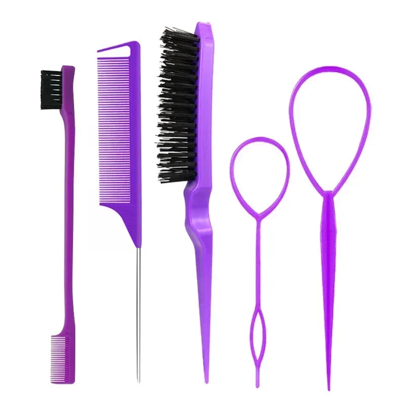 Professional Hair Styling Comb Set for Teasing, Braiding, and Expert Styling - Flexivo