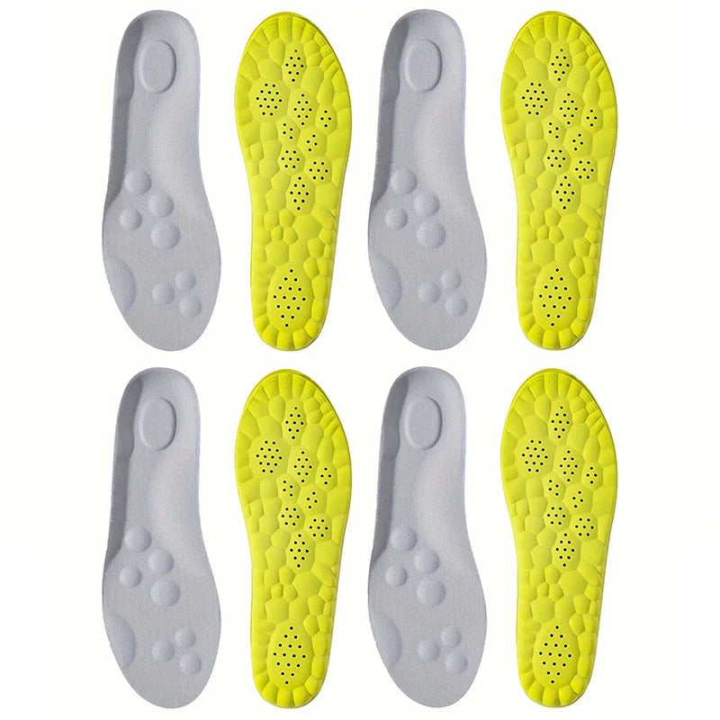 Latex Sport Insoles with Arch Support, Breathable & Deodorizing