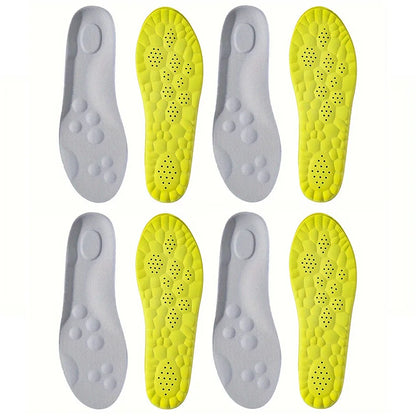 Latex Sport Insoles with Arch Support, Breathable & Deodorizing
