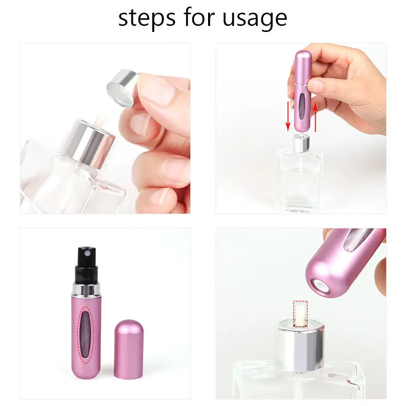 5ml Portable Perfume Refill Spray Bottle – Travel Atomizer