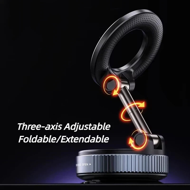 Magnetic Phone Holder — 360° Rotating Foldable Mount for Car, Gym & Kitchen - Flexivo