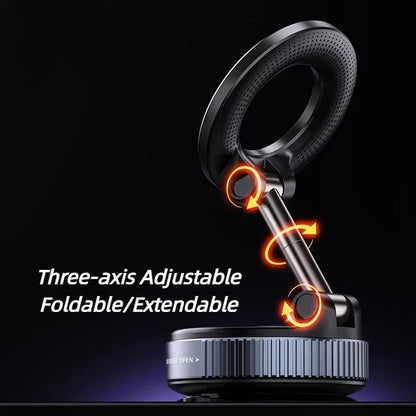 Magnetic Phone Holder — 360° Rotating Foldable Mount for Car, Gym & Kitchen - Flexivo