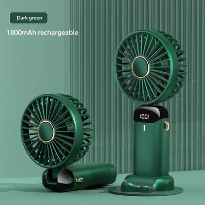 5-Speed Rechargeable Folding Handheld Fan