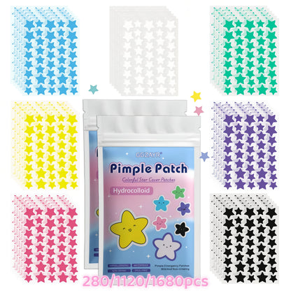 Seven-Color Star Hydrocolloid Pimple Patches